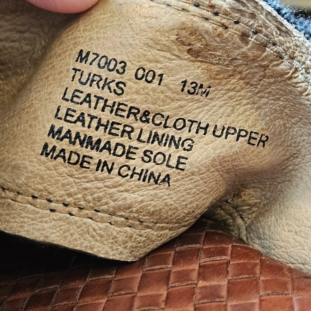 Tommy Bahama Turks Leather Sandals, Black/Brown, Sz 13 - Picture 13 of 13